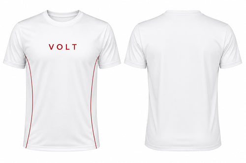 Volt Classic White Tee - Front and Back